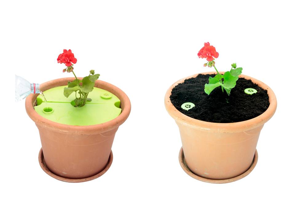 Diffuseurs pour plantes dans des pots